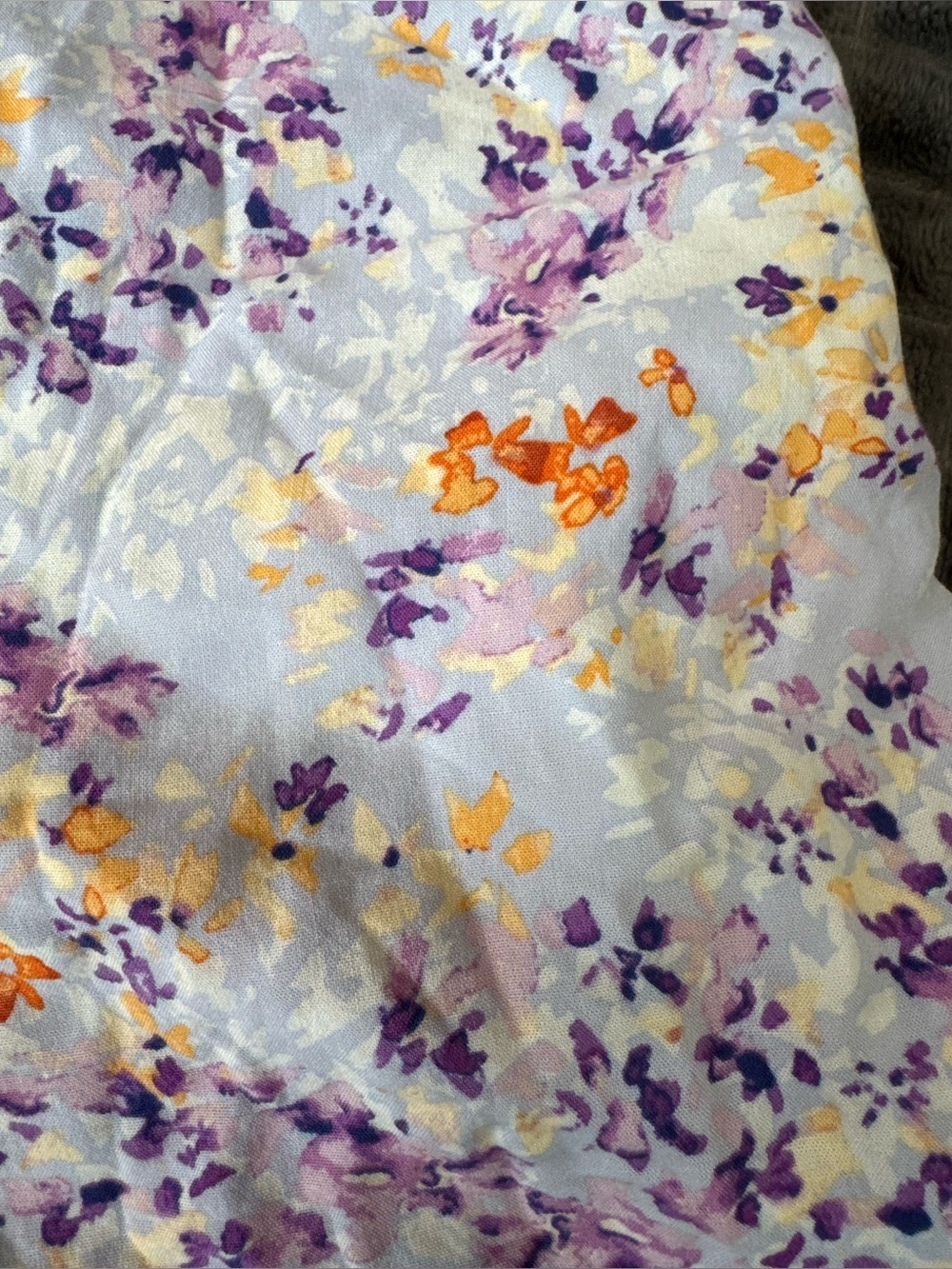 2/$15 H&M Med Floral Elastic-Waist Women’s Shorts Light Blue Orange Purple (B3) - Picture 2 of 5